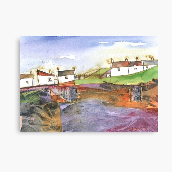 White Cottages 3, Scotland - 2013 Canvas Print
