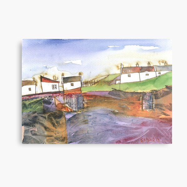 White Cottages 3, Scotland - 2013 Metal Print