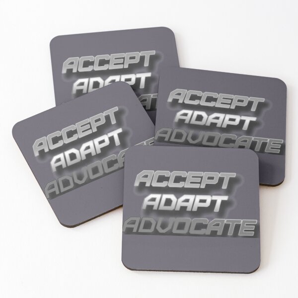 Item preview, Accept Adapt Advocate designed and sold by shopcom.