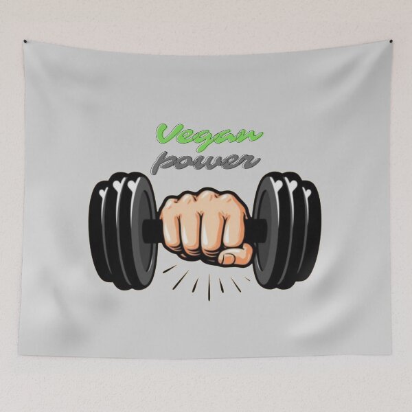 Item preview, Vegan power. Vegan funny quote. Veganism. Vegan athlete designed and sold by soniaaseguin.