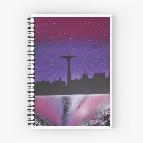 Item preview, Coney Island Silhouette skyline spray paint art designed and sold by Twinkleb17.