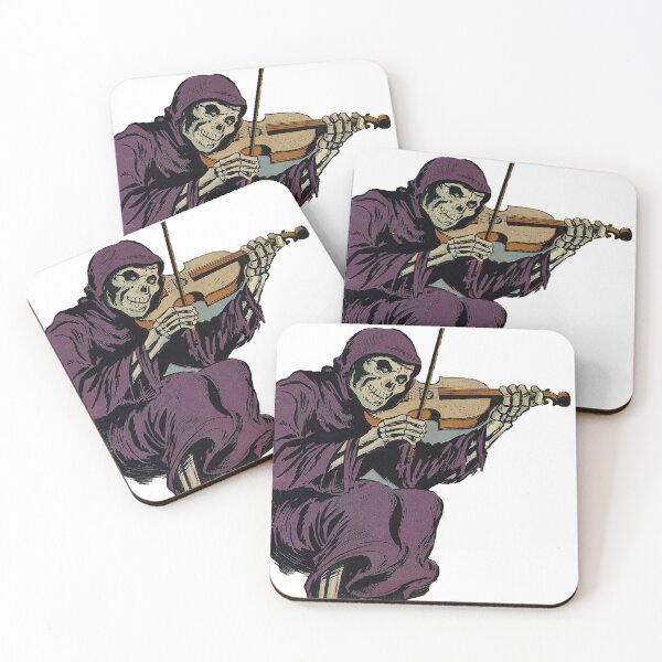 Item preview, Skeleton playing violin in Purple Robe, Comic book designed and sold by Nostrathomas66.