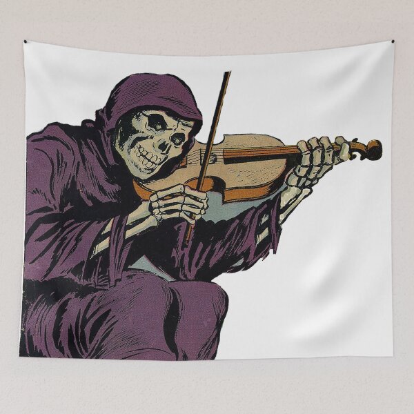 Item preview, Skeleton playing violin in Purple Robe, Comic book designed and sold by Nostrathomas66.