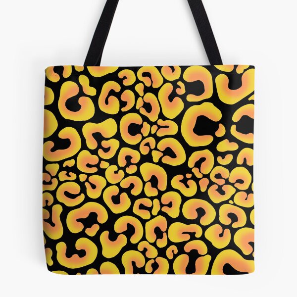 Item preview, Leopard print, cheetah print in sunshine yellow and peach designed and sold by MiniMoonArts.