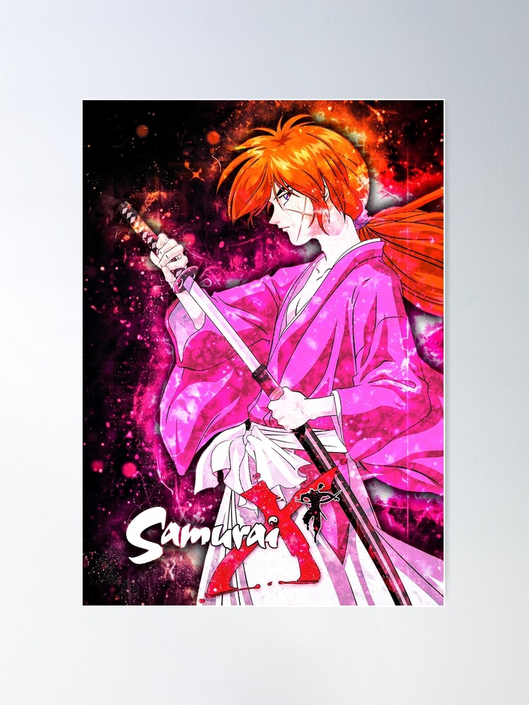 Himura Kenshin Rurouni Kenshin Anime Waifu Poster for Sale by tamikabee