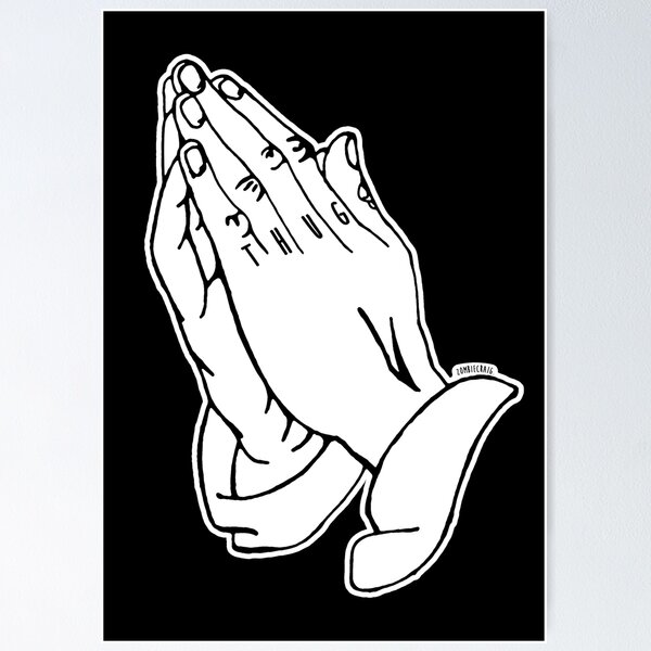 Praying Hands Tattoo Posters for Sale | Redbubble
