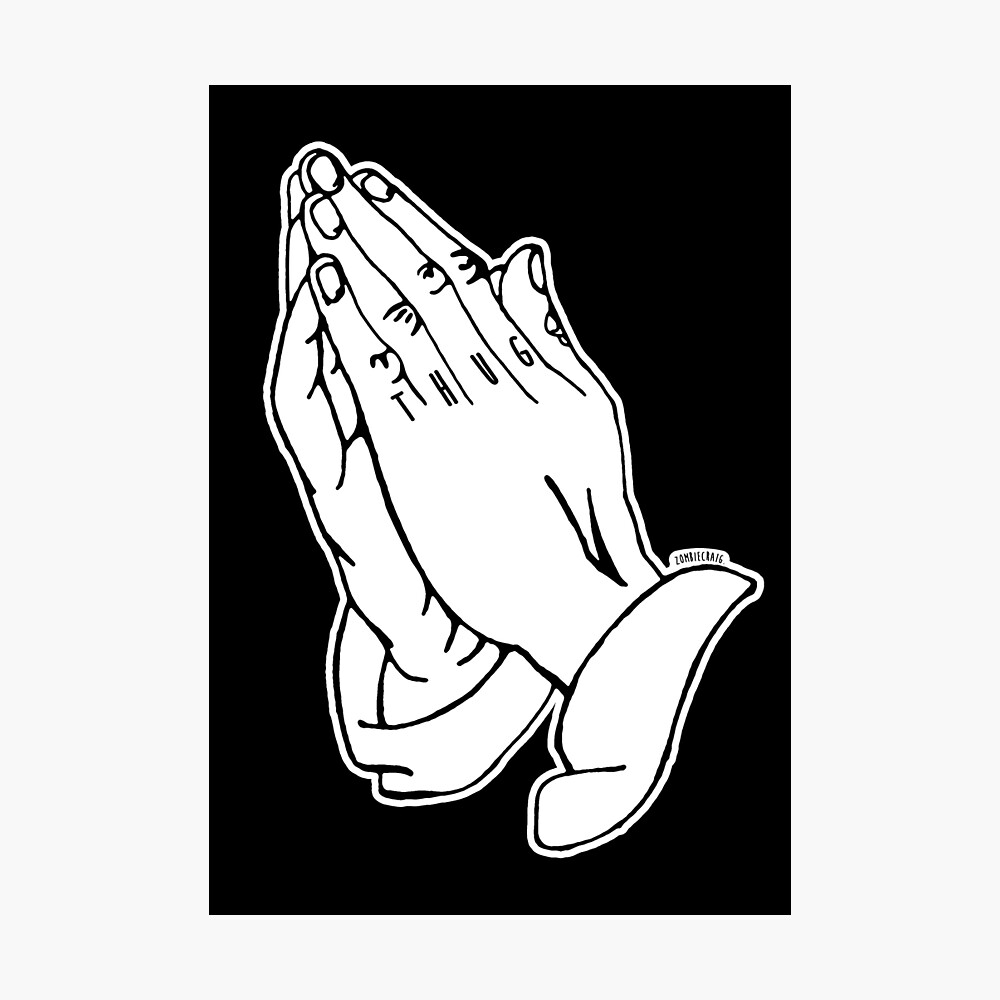 35％OFF】 POSTER【 FLASH TATTOO Praying 】 Hands ポスター