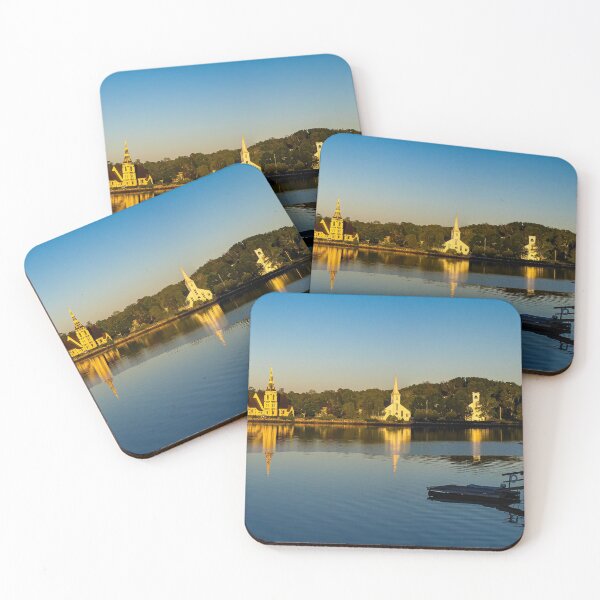 Item preview, Three Churches, Mahone Bay, Nova Scotia, Canada designed and sold by MLP Fine Art.