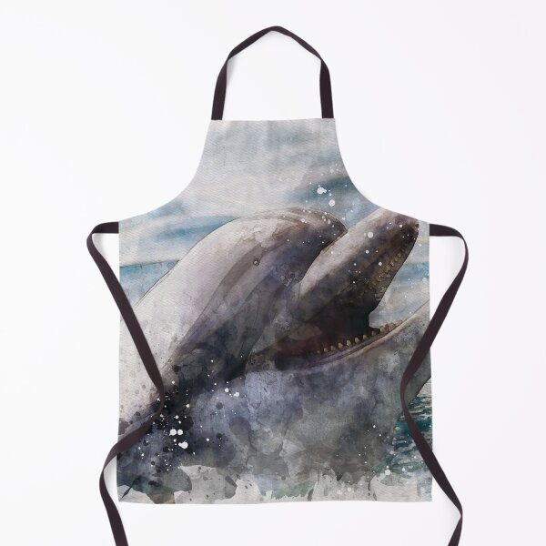 Item preview, Dolphin portrait digital watercolour effect designed and sold by Gerald Waters.
