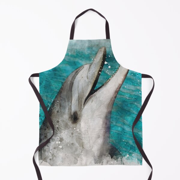 Item preview, Dolphin portrait digital watercolour effect designed and sold by Gerald Waters.