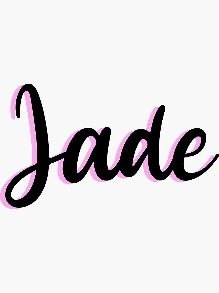 "Name Jade" Sticker for Sale by Bebouna Redbubble
