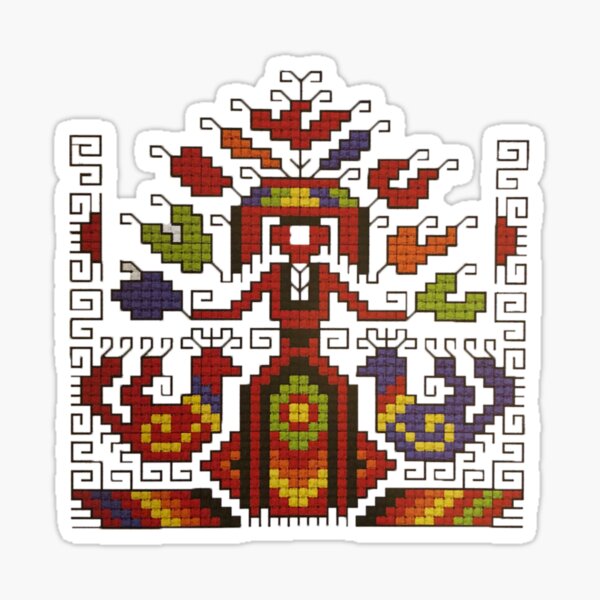 Item preview, Girl with bird - Bulgarian embroidery designed and sold by Parvoleta.