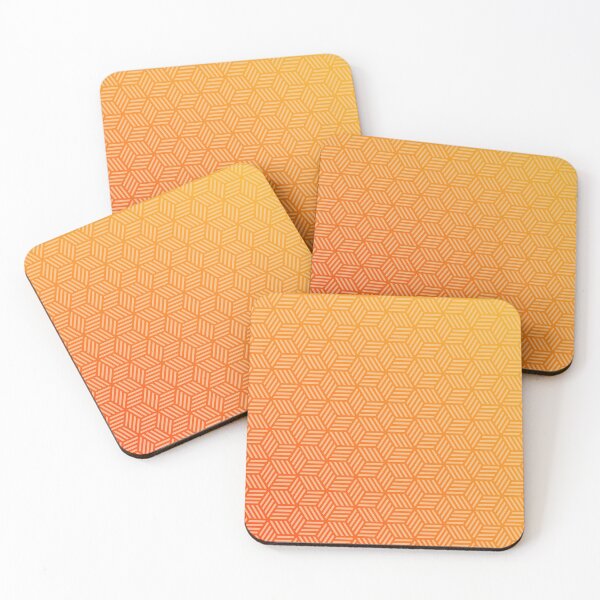 Item preview, Orange cube pattern designed and sold by KreaKat.