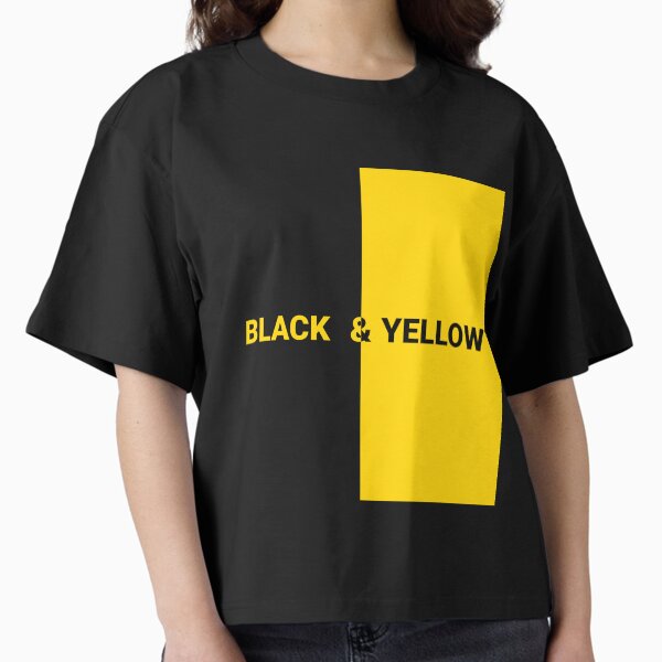 Black and Yellow Boxy T-Shirt