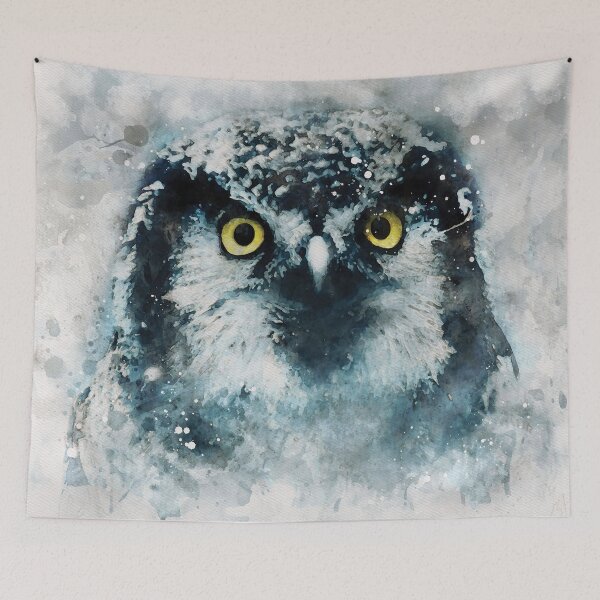 Item preview, A Barn owl watercolour digital portrait designed and sold by Gerald Waters.