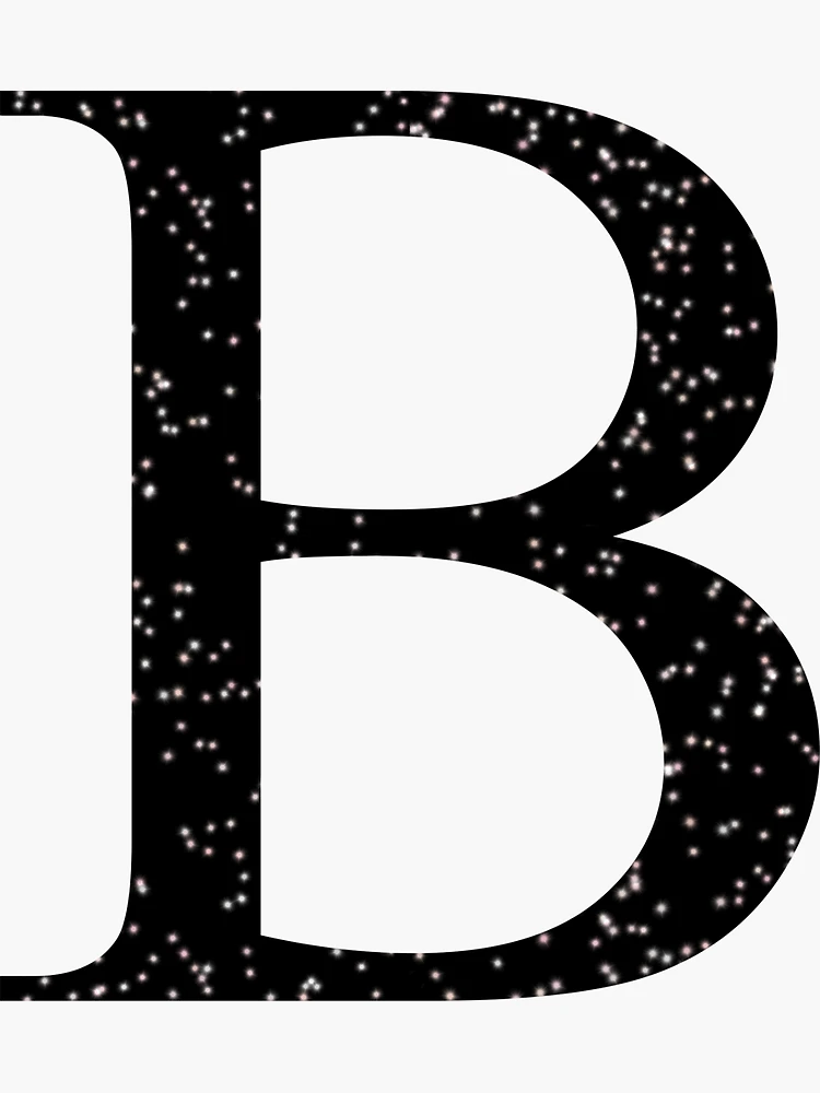 Letter - B (black) Sticker for Sale by Alphaletters