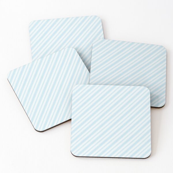 Item preview, Diagonal Candy Stripes in Light Blue designed and sold by House of Haha.