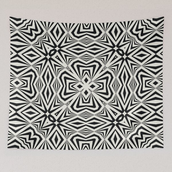 Item preview, Modern Abstract Black and White Aesthetic Geometric Design No.52 designed and sold by venella.