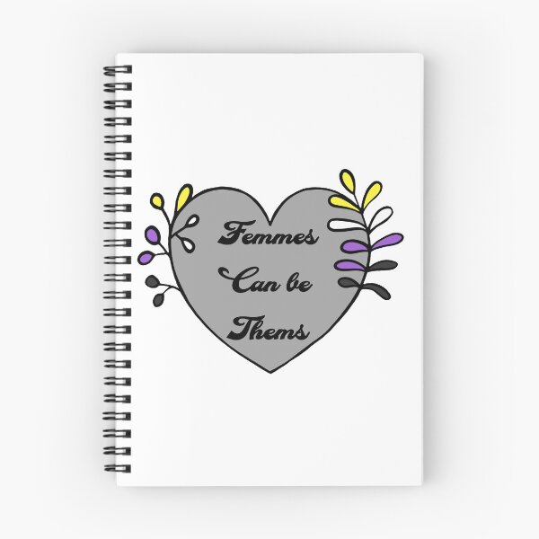 Item preview, Femmes Can Be Thems - Subtle Non-binary Heart designed and sold by EerieEnby.