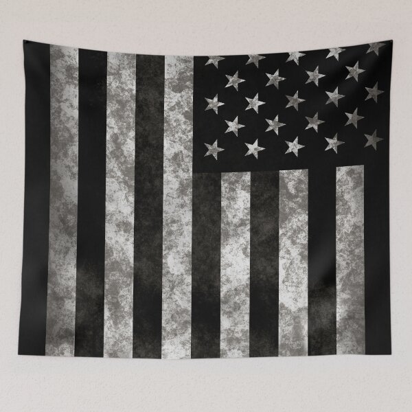 Item preview, Greyscale Distressed Flag designed and sold by hk2001.
