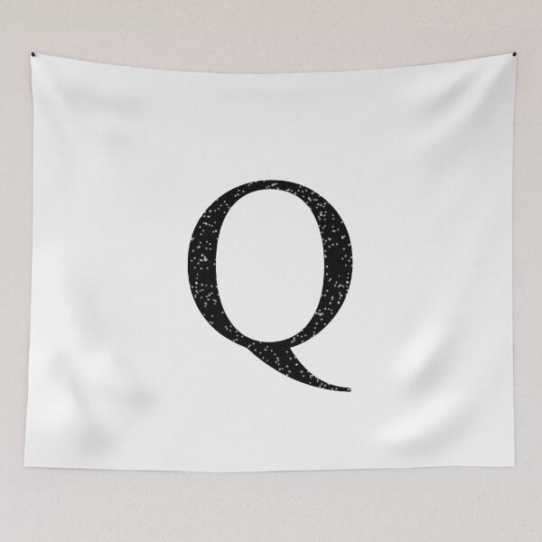 Item preview, Black Glitter Letter Q designed and sold by muffinstandd.