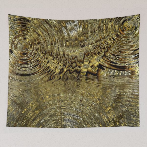 Item preview, Trippy golden watery ripples design  designed and sold by TrippyEarth.