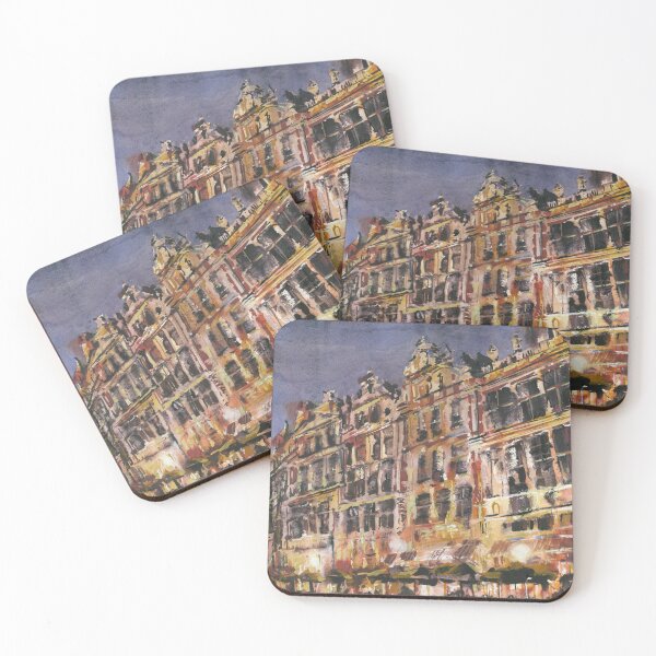 Item preview, Brussels Grand Place market square art designed and sold by rfoxphoto.
