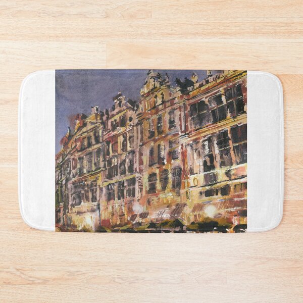 Item preview, Brussels Grand Place market square art designed and sold by rfoxphoto.
