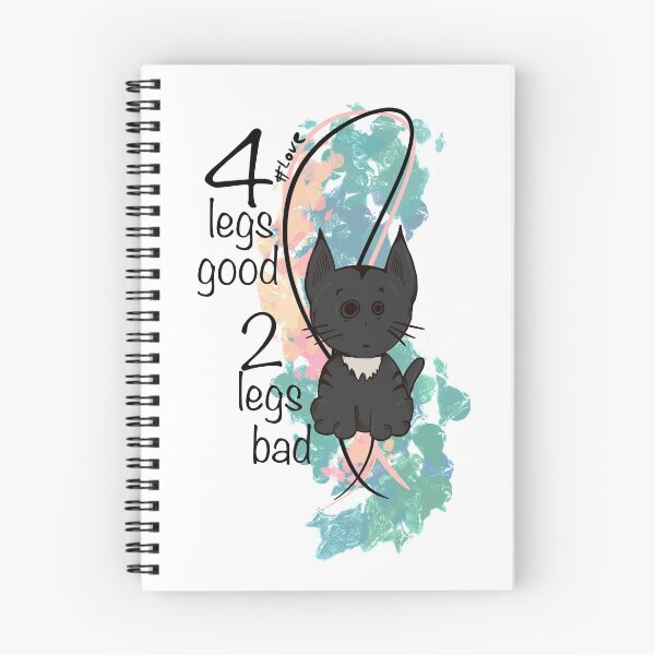 Item preview, Four Legs Good two legs bad Sticker designed and sold by emm-j.