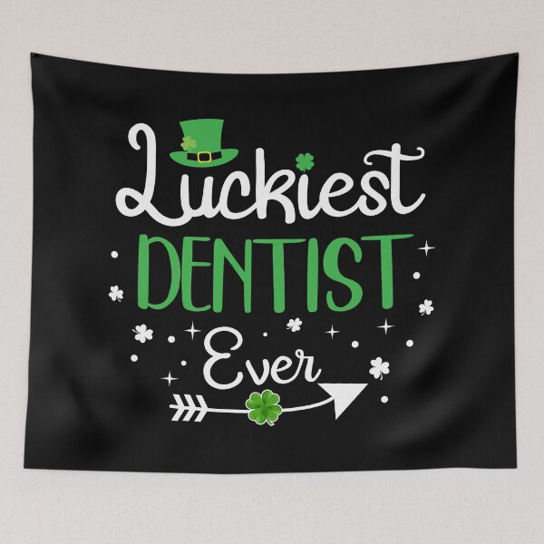 Item preview, Luckiest Dentist Ever Funny St Patrick's Day Gift designed and sold by TeeDesignsStore.