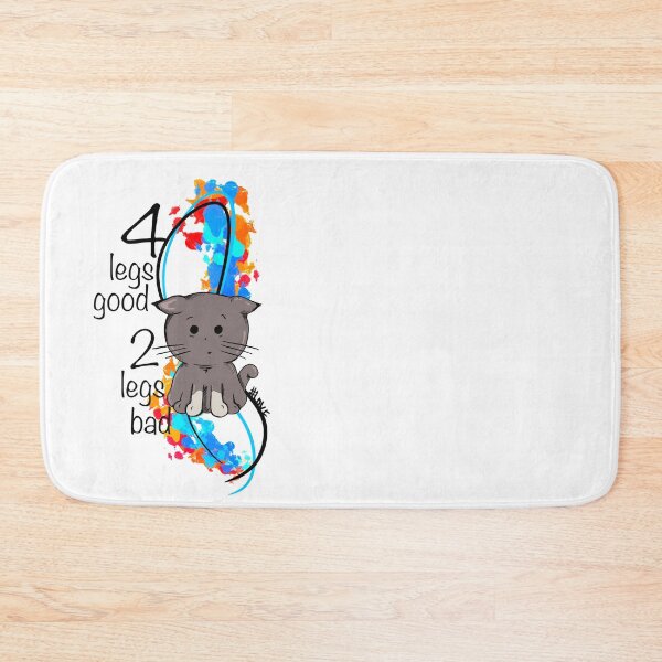 Item preview, Four Legs Good two legs bad Sticker designed and sold by emm-j.