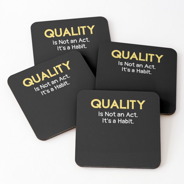 Item preview, Quality Is Not An Act It Is A Habit Aristotle Quote  designed and sold by Emerg-Apparel.