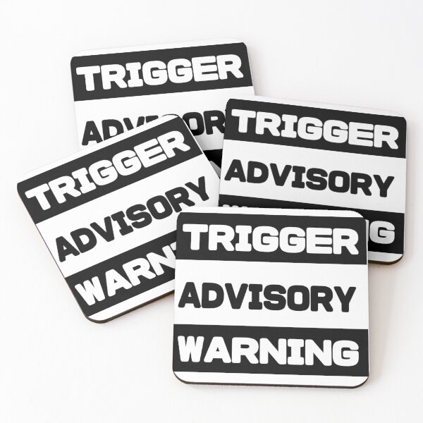 Item preview, "TRIGGER ADVISORY WARNING" designed and sold by bohokitty.