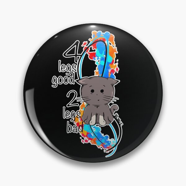 Item preview, Four Legs Good two legs bad Sticker designed and sold by emm-j.