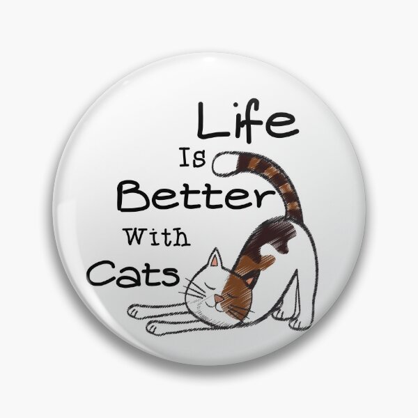 Artikelvorschau, Mit Katzen ist das Leben besser entworfen und verkauft von Chubbycats.