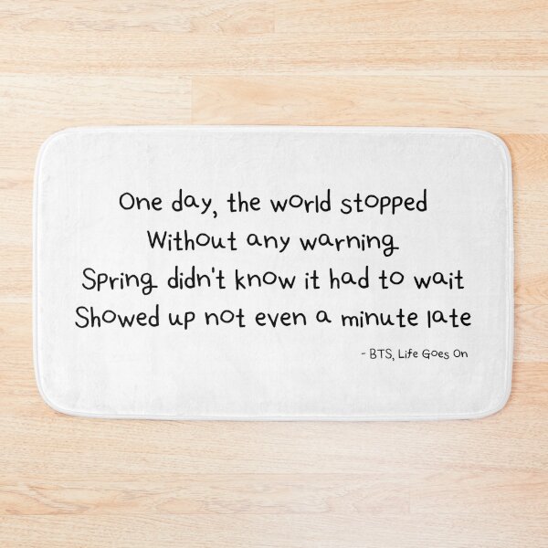 Item preview, BTS Life Goes On Lyrics Verse 1 (English - With Credit) designed and sold by Aooms123.