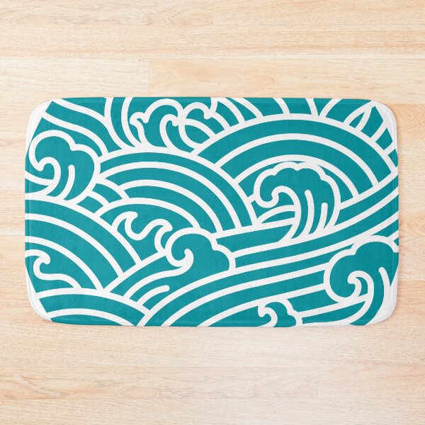 Item preview, Japan's Waves 2 Blue Foam designed and sold by HappyNippon.