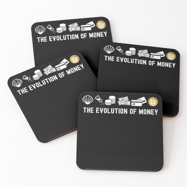 Item preview, Evolution of Money Dogecoin Crypto Cryptocoin Blockchain designed and sold by TrendingTees4u.
