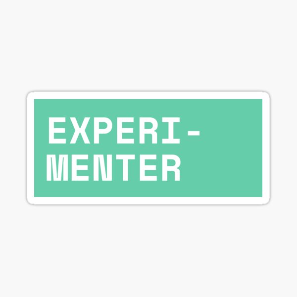 Item preview, EXPERIMENTER: designer sticker pack designed and sold by the Boletus.