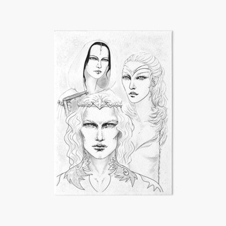 Finarfin, with Idril and Anaire Art Board Print