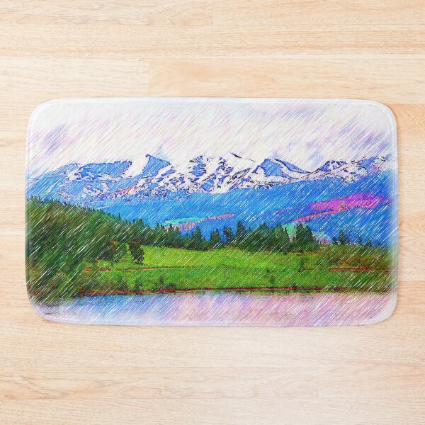 Item preview, The Mountain Range Behind Lake Dillon Sketched  designed and sold by KirtTisdale.