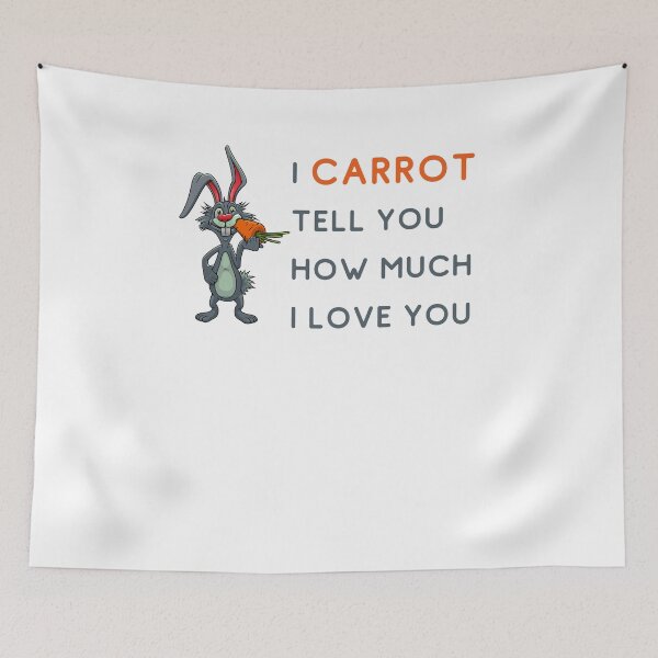 Item preview, I Carrot Tell You How Much I Love You Vegan Pun Funny designed and sold by Emerg-Apparel.
