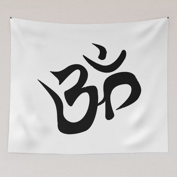 Item preview, The Auspicious Om symbol Silhouette designed and sold by deepakrode7.