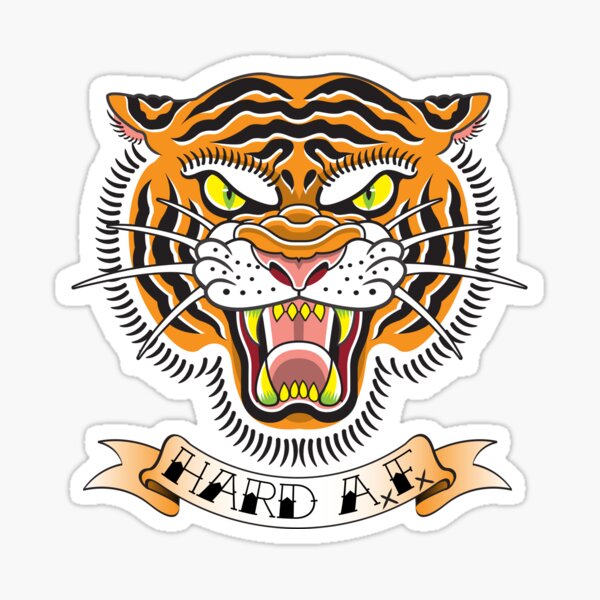Traditional Tiger Head Tattoo Traditional Tiger Head Tattoo
