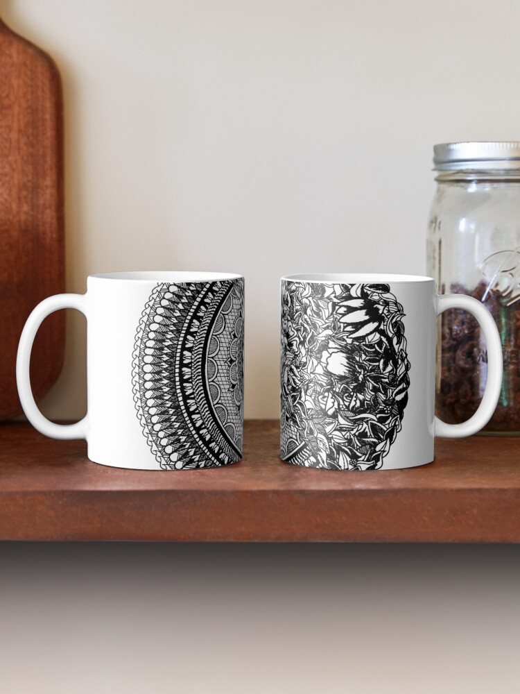 Alternate view of 50Floral Mandala by SimmyGhatt Mug
