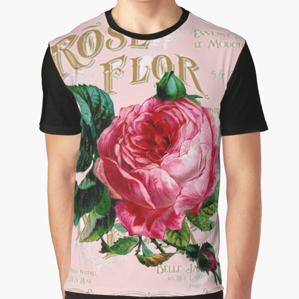 Vintage Paris Rose Graphic T-Shirt