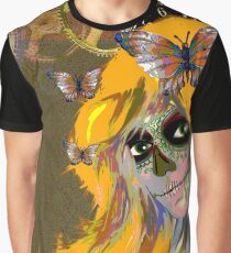 Sugar Skull Girl Day of Dead by LeahG Graphic T-Shirt