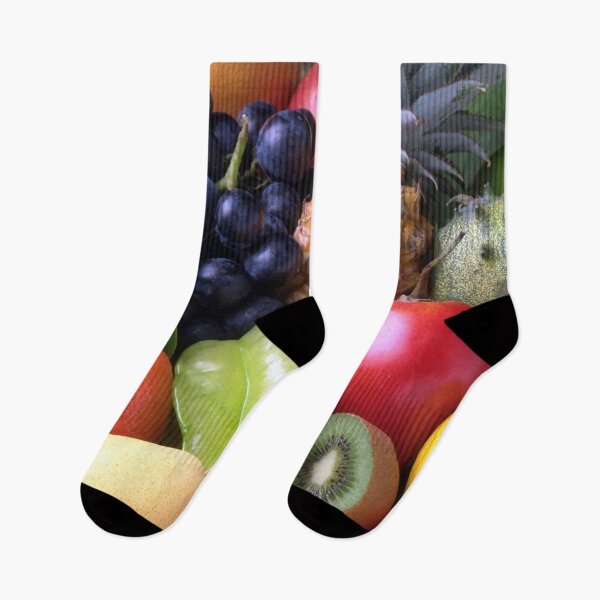 Item preview, Fruit collage, Kiwi, starfruit, peach, grapes, pear, apple, pineapple, orange, dragonfruit designed and sold by Nostrathomas66.