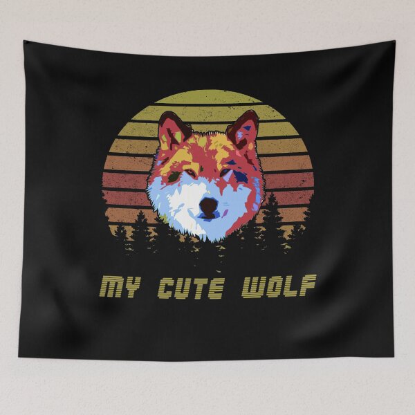 Item preview, My Cute Wolf (vintage) designed and sold by Qudor.