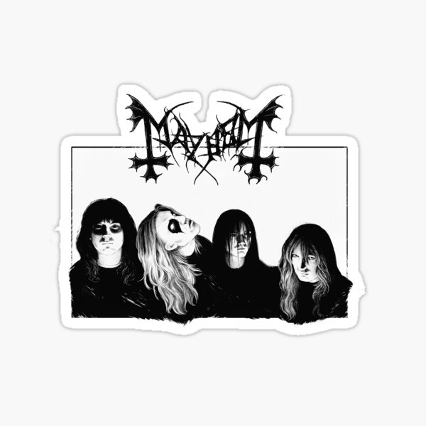 Per Yngve Ohlin Dead Mayhem Sticker for Sale by Rachel Mifsud